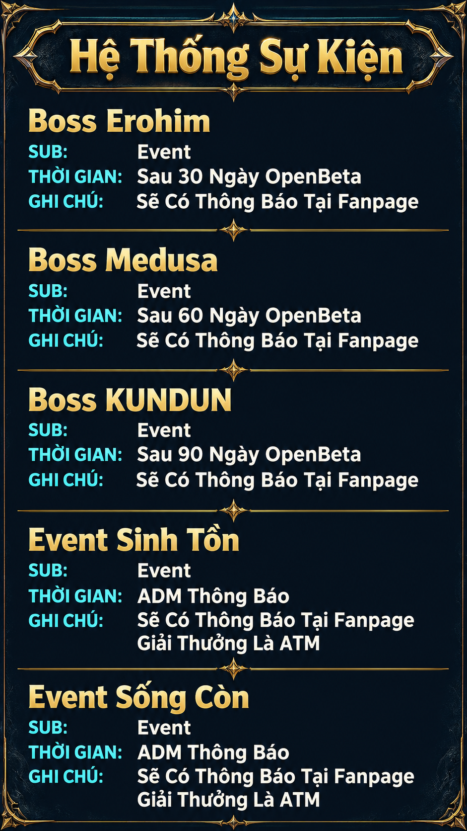 Hệ thống sự kiện phần 4